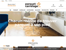 Tablet Screenshot of parquet-carrelage.com